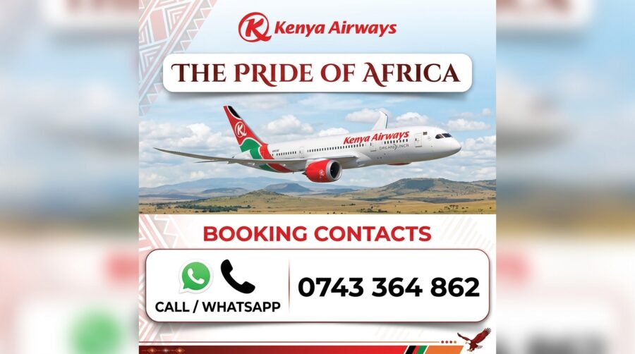Kenya Airways (KQ) – The Pride of Africa Booking Contacts
